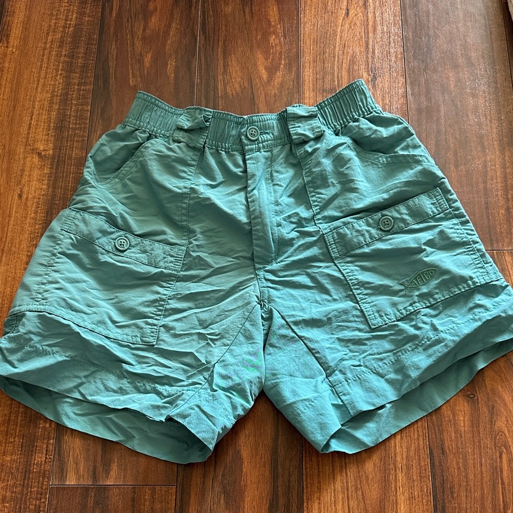 AFTCO Teal Cargo Shorts